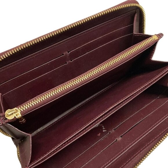 LOUIS VUITTON Zippy Wallet Rouge Fauviste Monogram Vernis - Picture 10 of 12
